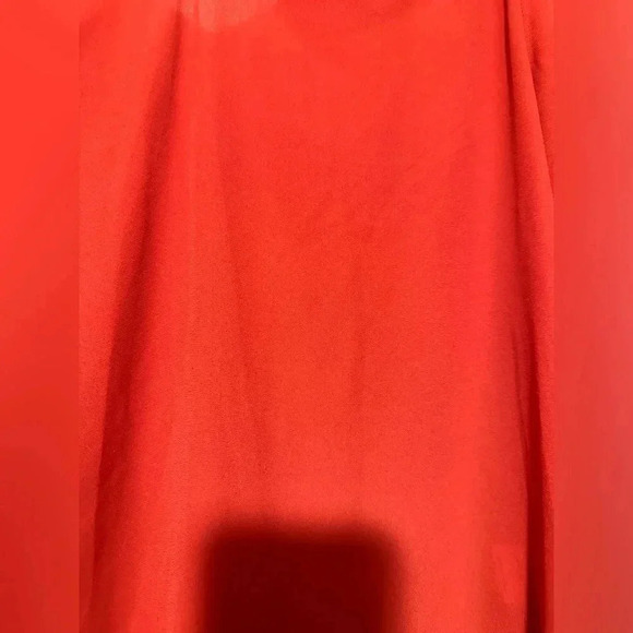 Skies are blue red orange 3/4 sleeve blouse size S - Picture 2 of 7